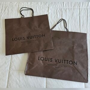 2 Louis Vuitton Brown Gift/Shopping Bags Emptys